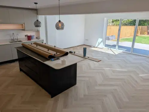 Click Here To Enlarge This Photo Of Herringbone Click Lvt Flooring